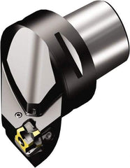 Sandvik Coromant - Right Hand Cut, Size C6, 3-80-101108 Insert Compatiblity, Internal Modular Turning & Profiling Cutting Unit Head - 45mm Ctr to Cutting Edge, 65mm Head Length, Through Coolant, Series CoroTurn 300 - Eagle Tool & Supply