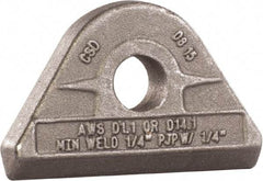 Mag-Mate - 43/64" ID, 4,000 Lb Capacity Pad Eye - Carbon Steel - Eagle Tool & Supply