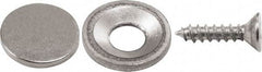 Mag-Mate - 1/8" Long x 9/16" Wide x 9/16" High, Magnetic Touch Latch - Neodymium & Steel, with Nickel Plated Finish - Eagle Tool & Supply