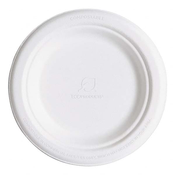 ECO PRODUCTS - Renewable & Compostable Sugarcane Plates, 6", 1000/Carton - Eagle Tool & Supply