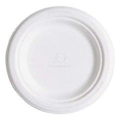 ECO PRODUCTS - Renewable & Compostable Sugarcane Plates, 6", 1000/Carton - Eagle Tool & Supply