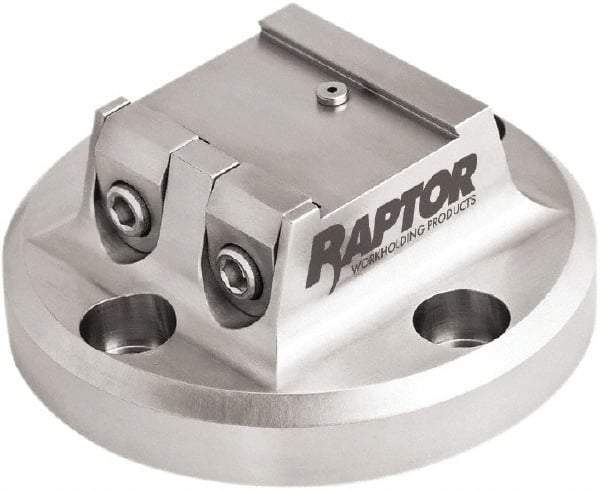 Raptor Workholding - 1-1/2" Jaw Width, 2" High Dovetail Vise - For Use with 4 & 5 Axis Workholding Systems - Eagle Tool & Supply