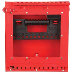 Master Lock - Group Lockout Boxes Portable or Wall Mount: Wall Mount Maximum Number of Padlocks: 12 - Eagle Tool & Supply