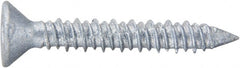 DeWALT Anchors & Fasteners - 1/4" Diam, 2-1/4" OAL, Phillips Drive, Concrete Screw & Masonry Fastener - Eagle Tool & Supply