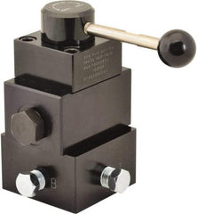 Value Collection - 4.5 GPM 3/8-18 Inlet Aluminum Alloy Hydraulic Control Valve - 10,000 psi, 4.21" Wide x 6.93" Long - Eagle Tool & Supply