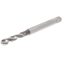 Iscar - M2.5x0.45 Metric Coarse 3 Flute 6H Plug Spiral Flute Tap - Cobalt, Oxide Finish, 50mm OAL, Right Hand Flute, Right Hand Thread, Series TPG M - Exact Industrial Supply