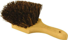 O-Cedar - 2" Bristle Length, Palmyra Utility Scrub Brush - 9" Long x 3" Wide Head, 9" OAL, Black, Wood Block - Eagle Tool & Supply