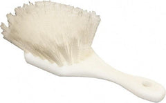 O-Cedar - 2" Bristle Length, Nylon Utility Scrub Brush - 9" Long x 3" Wide Head, 9" OAL, White, Foam Block - Eagle Tool & Supply