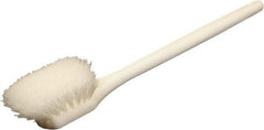 O-Cedar - 2" Bristle Length, Nylon Utility Scrub Brush - 20" Long x 3" Wide Head, 20" OAL, White, Foam Block - Eagle Tool & Supply