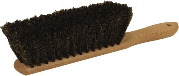 O-Cedar - 13" OAL, Horsehair Counter Brush - 2-1/2" Bristle Length, 8" Long x 2-1/2" Wide Head, Wood Handle, Gray - Eagle Tool & Supply