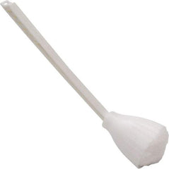 O-Cedar - 13" OAL Toilet Bowl Swab - Acrylon Bristles, Plastic Handle, White - Eagle Tool & Supply