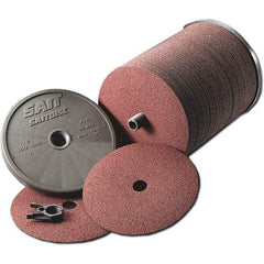 Sait - 5" Diam 7/8" Hole 60 Grit Fiber Disc - Aluminum Oxide, 10,000 Max RPM - Eagle Tool & Supply