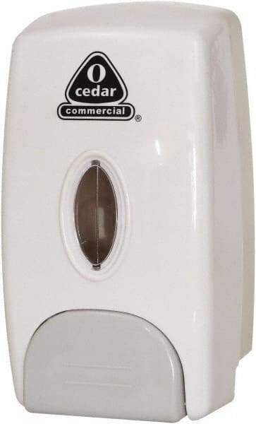 O-Cedar - 34 oz Liquid Hand Sanitizer Dispenser - Plastic, Wall Mounted, White - Eagle Tool & Supply