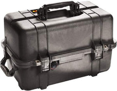Pelican Products, Inc. - 12-47/64" Wide x 12-3/4" High, Clamshell Hard Case - Black, Polypropylene - Eagle Tool & Supply