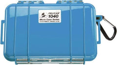 Pelican Products, Inc. - 5-1/16" Wide x 2-1/8" High, Clamshell Hard Case - Blue, Polycarbonate - Eagle Tool & Supply