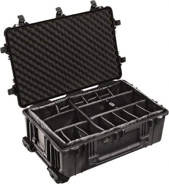 Pelican Products, Inc. - 24-7/32" Wide x 17-31/64" High, Shipping/Travel Case - Black, Polypropylene - Eagle Tool & Supply