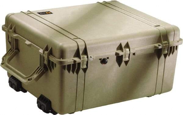 Pelican Products, Inc. - 28-13/32" Wide x 17-21/32" High, Shipping/Travel Case - Olive, Polypropylene - Eagle Tool & Supply
