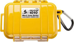 Pelican Products, Inc. - 4-1/16" Wide x 2-1/8" High, Clamshell Hard Case - Yellow, Polycarbonate - Eagle Tool & Supply