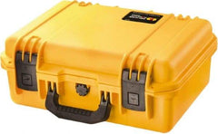 Pelican Products, Inc. - 12-45/64" Wide x 6-39/64" High, Clamshell Hard Case - Yellow, HPX High Performance Resin - Eagle Tool & Supply