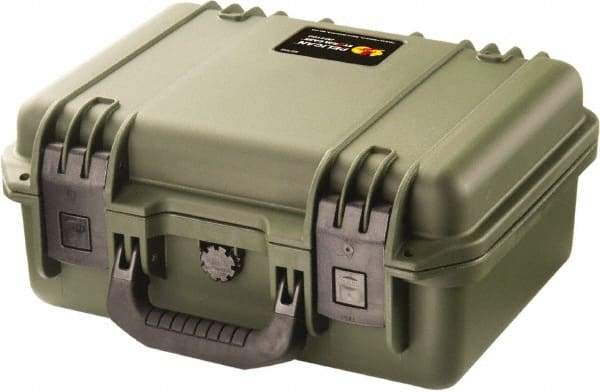 Pelican Products, Inc. - 11-13/32" Wide x 6-1/2" High, Clamshell Hard Case - Olive, HPX High Performance Resin - Eagle Tool & Supply