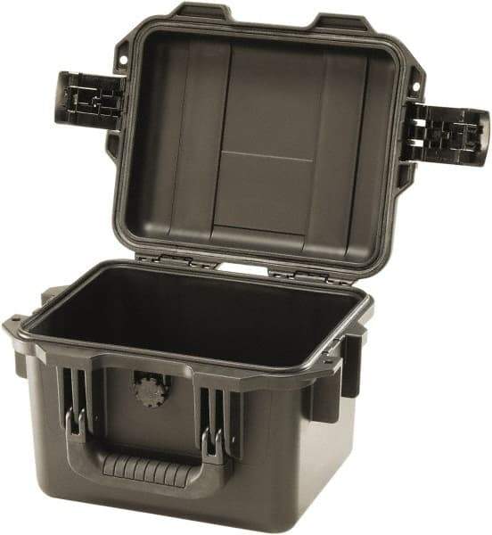 Pelican Products, Inc. - 9-51/64" Wide x 7-45/64" High, Clamshell Hard Case - Black, HPX High Performance Resin - Eagle Tool & Supply