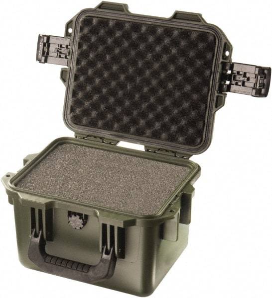 Pelican Products, Inc. - 9-51/64" Wide x 7-45/64" High, Clamshell Hard Case - Olive, HPX High Performance Resin - Eagle Tool & Supply