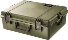 Pelican Products, Inc. - 19-45/64" Wide x 8-39/64" High, Clamshell Hard Case - Olive, HPX High Performance Resin - Eagle Tool & Supply