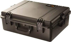 Pelican Products, Inc. - 19-45/64" Wide x 8-39/64" High, Clamshell Hard Case - Black, HPX High Performance Resin - Eagle Tool & Supply