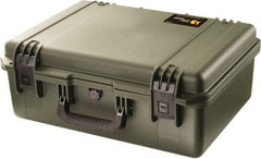 Pelican Products, Inc. - 16" Wide x 8-19/64" High, Clamshell Hard Case - Olive, HPX High Performance Resin - Eagle Tool & Supply