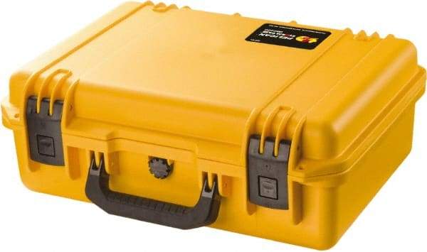 Pelican Products, Inc. - 13-13/32" Wide x 6-45/64" High, Clamshell Hard Case - Yellow, HPX High Performance Resin - Eagle Tool & Supply