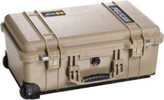 Pelican Products, Inc. - 13-13/16" Wide x 9" High, Clamshell Hard Case - Tan, Plastic - Eagle Tool & Supply