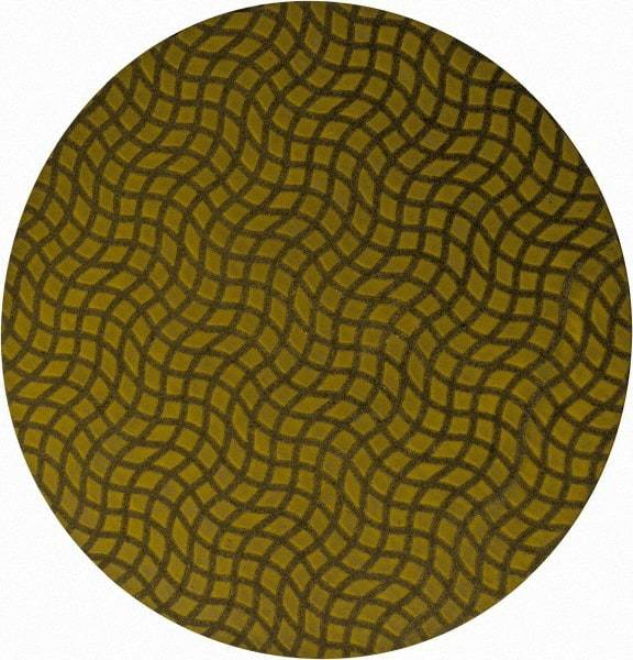 Norton - 3" Disc Diam, 400 Grit, Diamond Quick Change Disc - Type R Attaching System, Coated, Yellow, Super Fine Grade - Eagle Tool & Supply