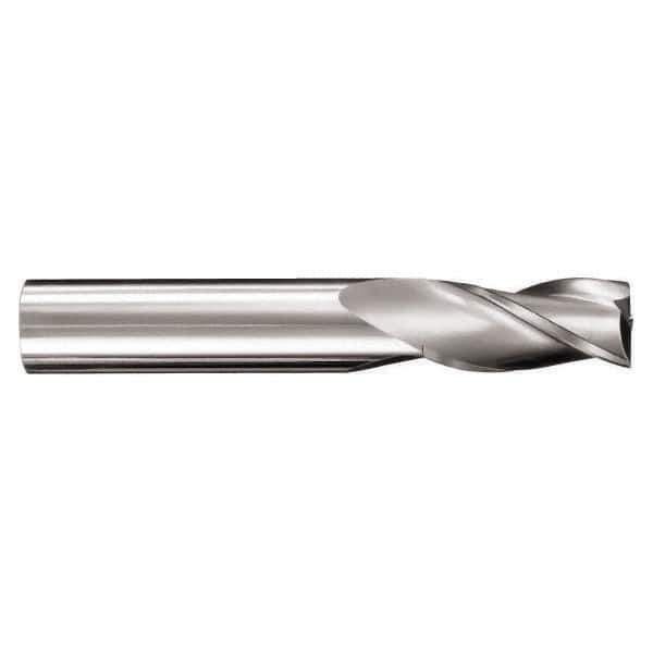 SGS - 3/4", 1" LOC, 3/4" Shank Diam, 6" OAL, 6 Flute, Solid Carbide Square End Mill - Single End, Ti-NAMITE-X Finish, Spiral Flute, 41° Helix, Centercutting, Right Hand Cut, Right Hand Flute, Series 51L - Eagle Tool & Supply