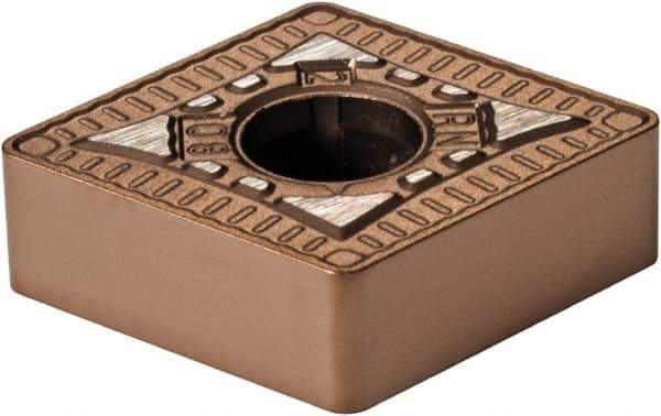Kennametal - CNMG432 RN Grade KCP10B Carbide Turning Insert - TiCN/Al2O3/TiOCN Finish, 80° Diamond, 1/2" Inscr Circle, 3/16" Thick, 1/32" Corner Radius - Eagle Tool & Supply
