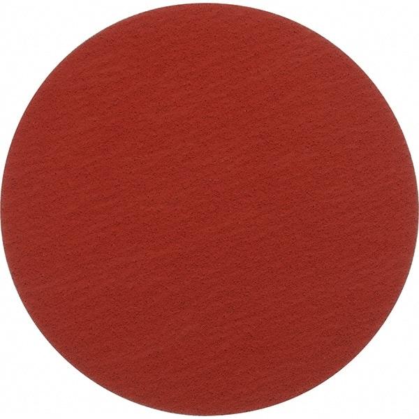 Norton - 12" Diam, 40 Grit Ceramic Adhesive PSA Disc - Very Coarse, Orange, Y Weighted Cloth Backing - Eagle Tool & Supply