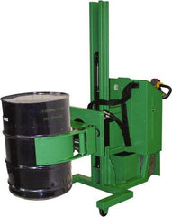 Valley Craft - 1,000 Lb Load Capacity, 30 & 55 Gal Drum Stacker/Rotator - 32" Wide x 78" High, 4 Steel Wheels - Eagle Tool & Supply