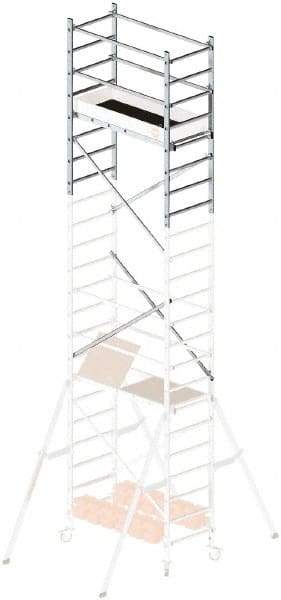 Hailo - Upper 6 Ft. 7 Inch Section Narrow Span Scaffolding - 5 Ft. Long, 441 Lbs. per Sq. Ft. Duty Rating - Eagle Tool & Supply