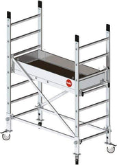Hailo - Base Section Narrow Span Scaffolding - 5 Ft. Long, 441 Lbs. per Sq. Ft. Duty Rating - Eagle Tool & Supply