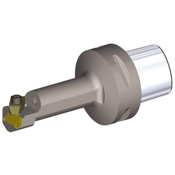 Kennametal - Insert Style NG 2R, 100mm Head Length, Left Hand Cut, Internal Modular Threading Cutting Unit Head - System Size PSC63, 13mm Center to Cutting Edge, Series Top Notch - Eagle Tool & Supply