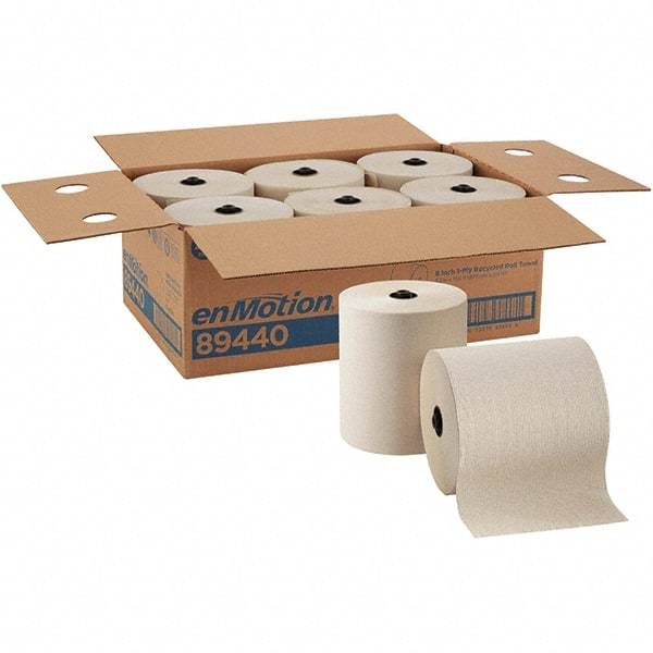 Georgia Pacific - Hard Roll of 1 Ply Brown Paper Towels - 8-1/4" Wide, 700' Roll Length - Eagle Tool & Supply