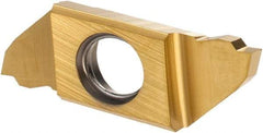 Iscar - 22150SCIR Grade IC1008, 1.5mm Cutting Width Carbide Grooving Insert - 5.51mm Max Depth of Cut, Right Hand, TiAlN/TiN Finish - Eagle Tool & Supply