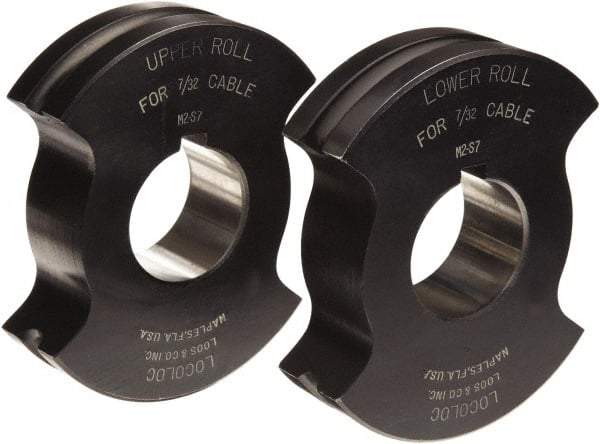 Loos & Co. - 5/16" Straight Shank Terminal Roll Crimping Die - Metal/Black - Eagle Tool & Supply