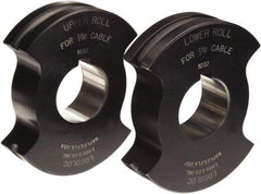 Loos & Co. - 3/32" Straight Shank Terminal Roll Crimping Die - Metal/Black - Eagle Tool & Supply