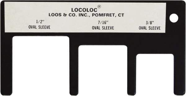 Loos & Co. - 3/8 to 1/2 Inch Range, Wire and Sheet Metal Gage - Use with Cable Sleeve Swaging - Eagle Tool & Supply