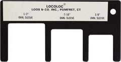 Loos & Co. - 3/8 to 1/2 Inch Range, Wire and Sheet Metal Gage - Use with Cable Sleeve Swaging - Eagle Tool & Supply