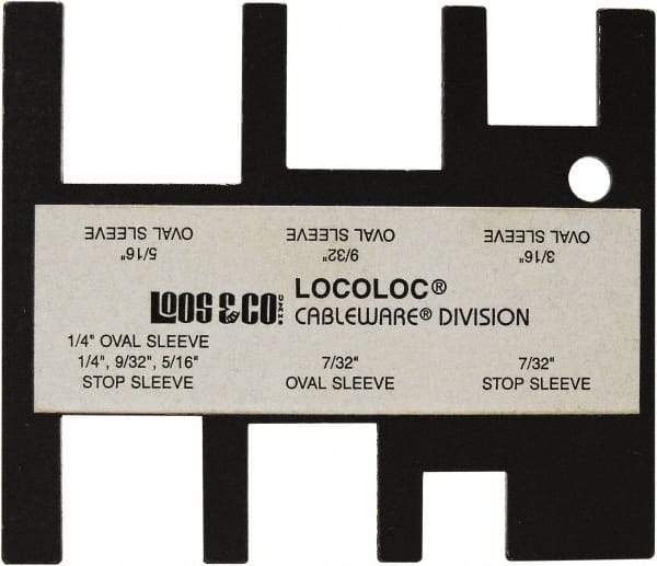 Loos & Co. - 7/32 to 5/16 Inch Range, Wire and Sheet Metal Gage - Use with Cable Sleeve Swaging - Eagle Tool & Supply