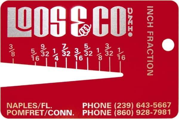 Loos & Co. - 1/16 to 3/8 Inch Range, Wire and Sheet Metal Gage - Use with Any Cable - Eagle Tool & Supply