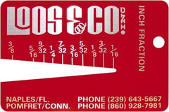 Loos & Co. - 1/16 to 3/8 Inch Range, Wire and Sheet Metal Gage - Use with Any Cable - Eagle Tool & Supply