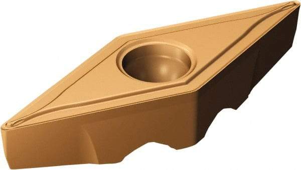 Sandvik Coromant - TRVB1304 F Grade 1115 Carbide Turning Insert - TiAlN/AlCr2O3 Finish, 35° Triangle, 13mm Inscr Circle, 3/16" Thick, 1/64" Corner Radius - Eagle Tool & Supply