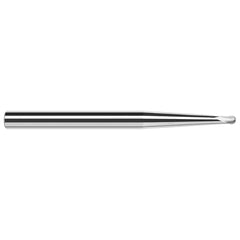 Harvey Tool - 3/32" Diam, 0.074" LOC, 2 Flute Solid Carbide Ball End Mill - Exact Industrial Supply